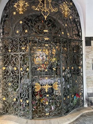 Mary behind her gate