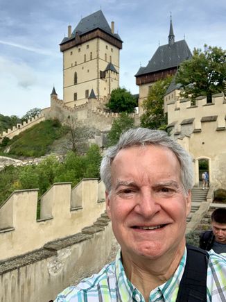 Karlstejn Castle about 30 minutes outside of Prague  by train. Spent an afternoon here by ourselves touring this castle built in the mid 1300s by Charles IV.