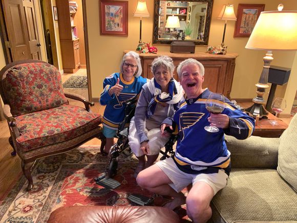 Valerie enjoying the moment, too.