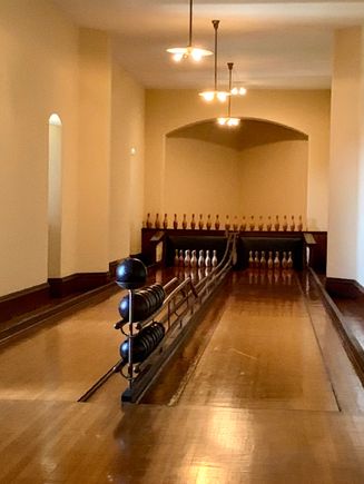 Bowling alley! A first in a private home.