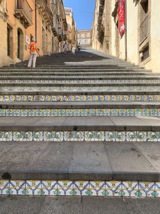 The famed ceramic tiled steps of Caltagirone