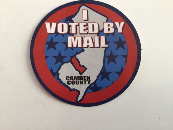 I received my sticker on the acknowledgement postcard from the county clerk.