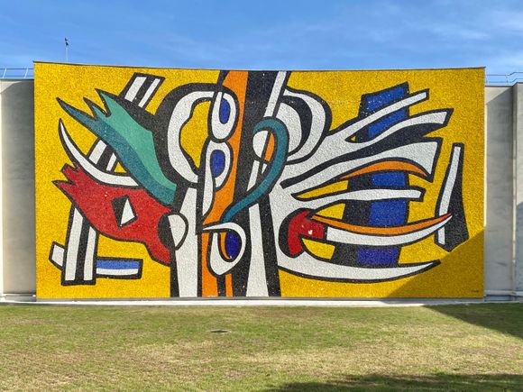 Modern mosaics at the Léger museum in Biot