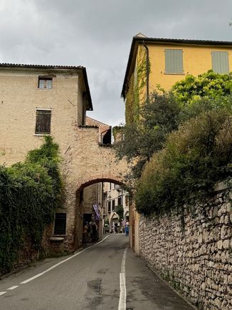 One entry is through this arch near Villa Freya, former home of explorer and writer Freya Stark