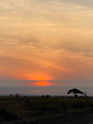 sunsets are amazing in Kenya!