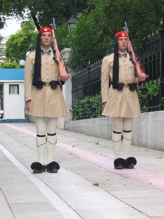 Athen Guards at Presidents Palace