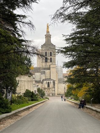 Notre Dame des Doms d'Avignon (there's a lot of construction right now)