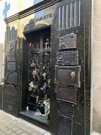 Eva Peron is buried here in her family’s crypt. She died at 33.