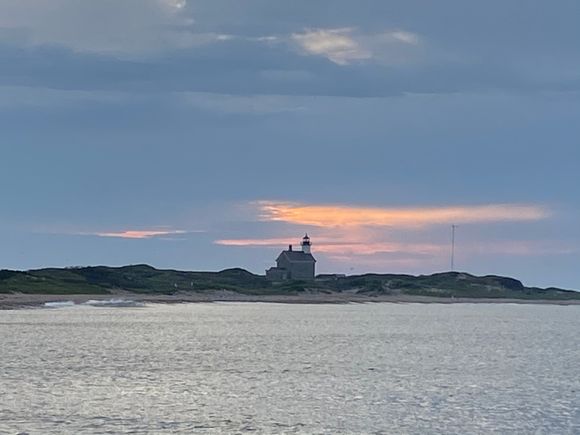 A less dramatic but still lovely sunset. 