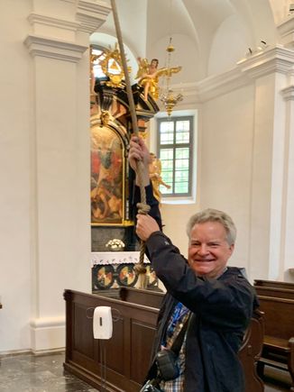 Ringing the church bell