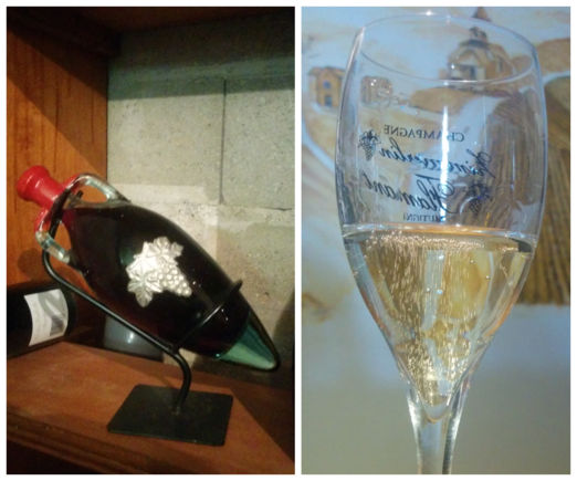 A unique wine bottle
