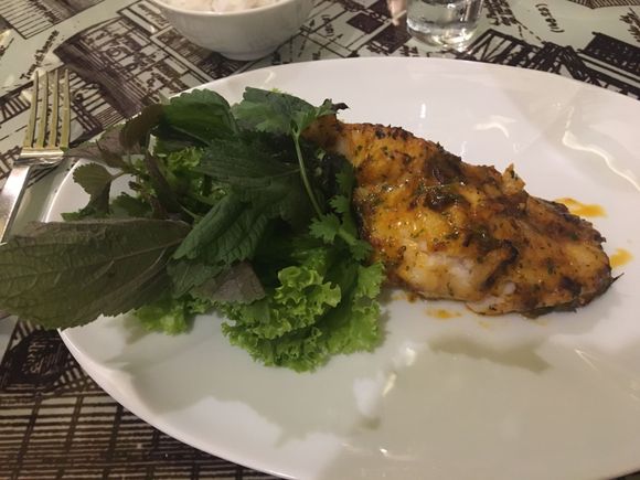 Grilled grouper Vietnames style