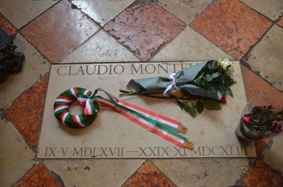 Frari church, Claudio Monteverdi's gravestone