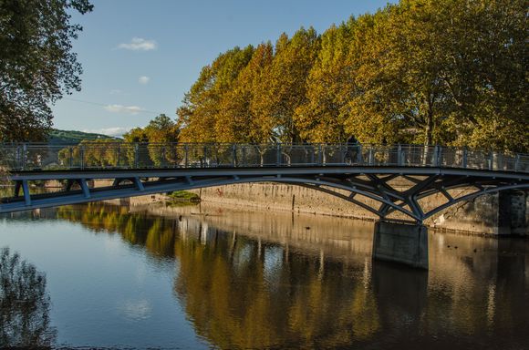 One of Figeac's several bridges, Pont de Gua.