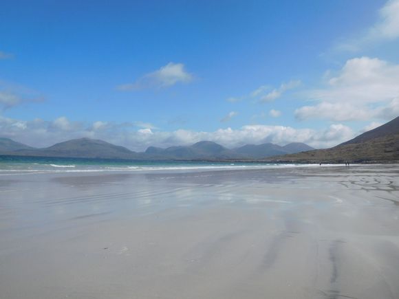Walking along the beach