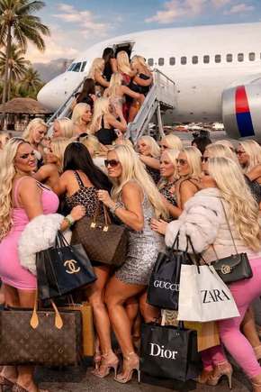Influencers and models evacuating from  Dubai