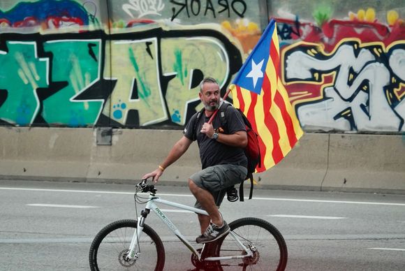 The Catalonian cessationist flag.