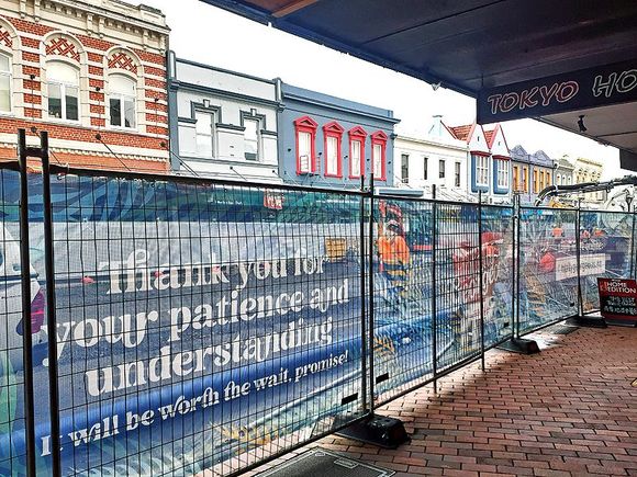 Dunedin's main commercial street (photo taken with my phone)