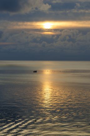 Some fisherman were already out to sea from our very first morn on Ischia. One supposes that different seafood species have different seasons.