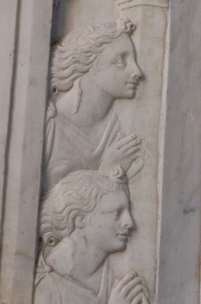 These two are peering into...