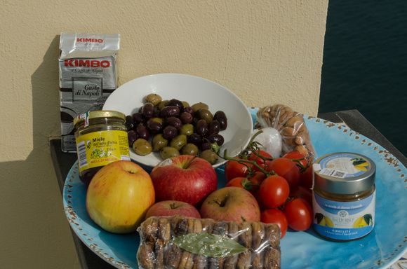 We self-caterers shopped at local Ischitani stores such as large and friendly Francesco supermarket, the deli-bakery Boccia (try their toasted mortadella sandwiches) and (unshown) Luciano Gelato. Staff at all three were very friendly. The latter sold to us even after we'd missed their closing by 10 minutes---try that in North America! Boccia's owner was a sports fan who warned me about the local Napoli soccer star which our own Toronto FC team had just signed for a fortune: "Poor character."