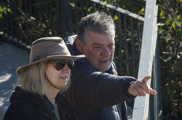 Patrizio points out Sophia Loren's mansion to Mrs Z.