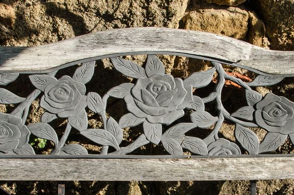 Bench backrest detail.