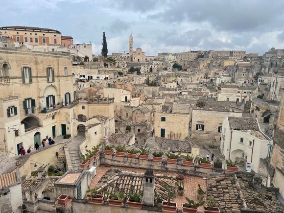 Matera. Old part of the city. The caves. Our hotel was in a cave. 