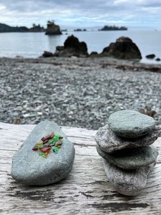 Found some tiny bits of sea glass