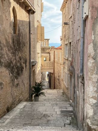 And stairways down