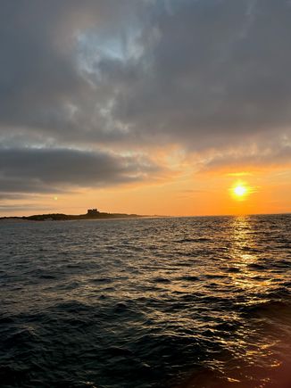 Sunset cruise out of Seahouses 