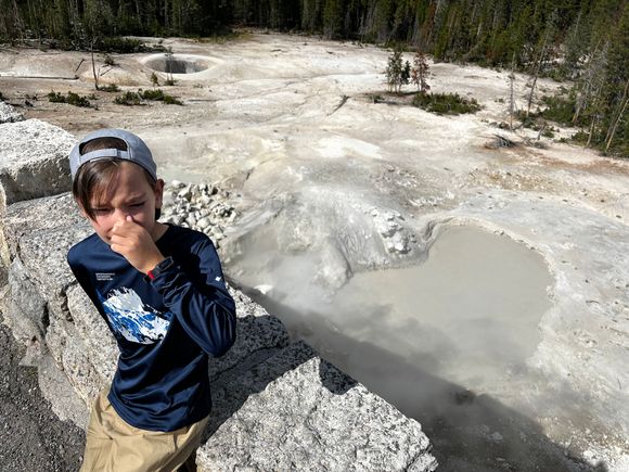 Not a fan of the sulphur smell at Sulphur cauldron 