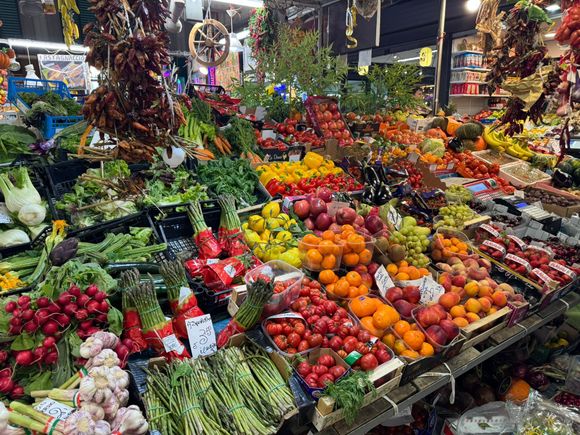 Colorful fresh produce