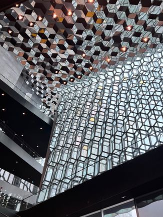 Cool interior of Harpa 