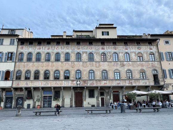 Pretty building in Piazza Santa Croce