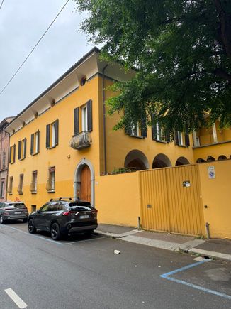 Exterior of our hotel in Bologna, Casa Bertagni