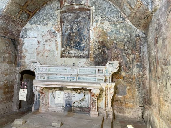  Chiesa di Santa Maria di Idris - entry. Photos not allowed of the frescoes, unfortunately. 