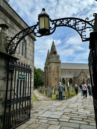 St Machar’s Cathedral where a church has stood since the 800s AD. This one was built in the 15th century.