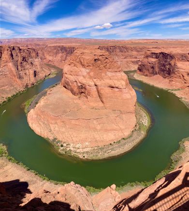 Famous horseshoe bend just outside of Page