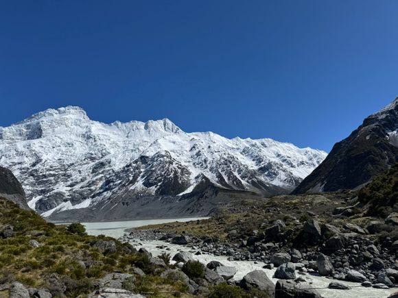 Another view of Mueller Glacier Lake