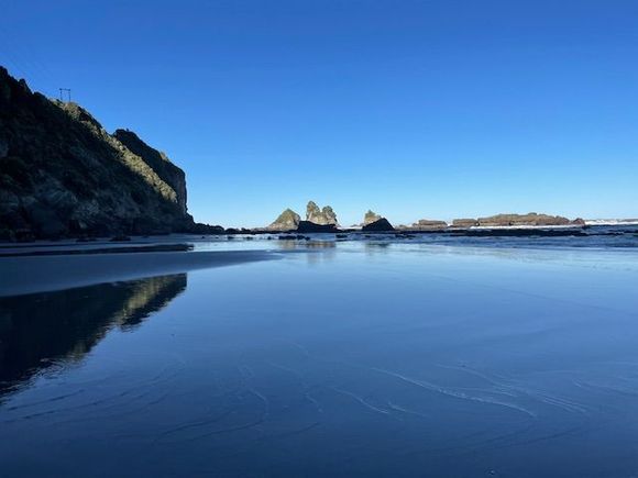 Reflections created a nice mirror effect 