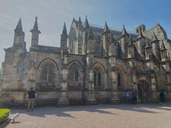 Rosslyn Chapel - became famous because of The Da Vinci Code