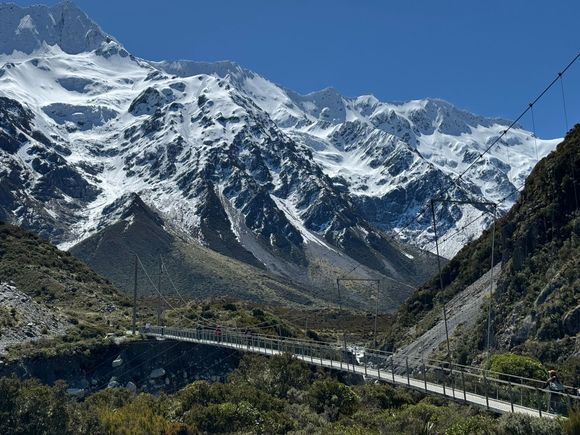 On our return - this is the second suspension bridge, which I think is the longest.