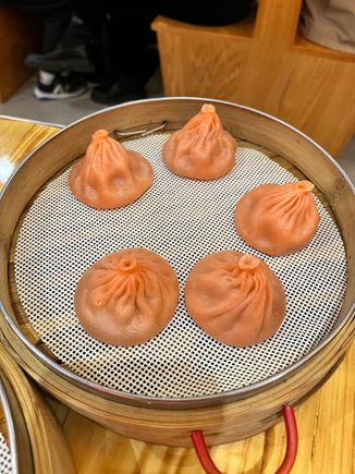 Spicy pork dumplings at Dumpling Story