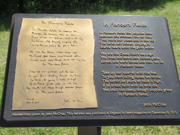 The  Soldier that wrote Flanders Fields.