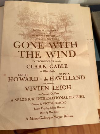 This was tucked in the front cover. I guess Dick and Emma went to see the film when it came out. 