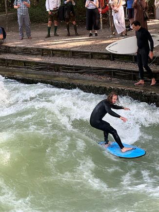 Munich surfing!!!  This guy was the best.