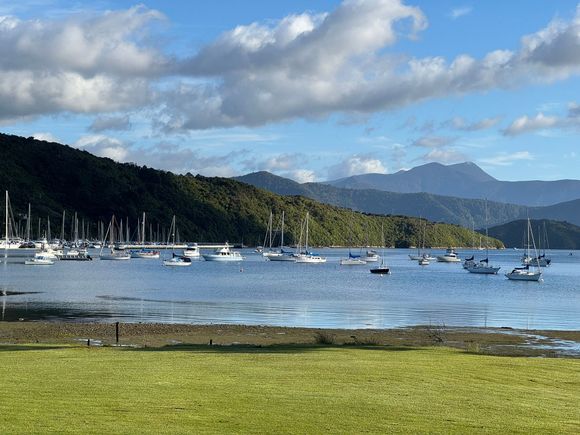 This was our view this morning from our motel room! 
