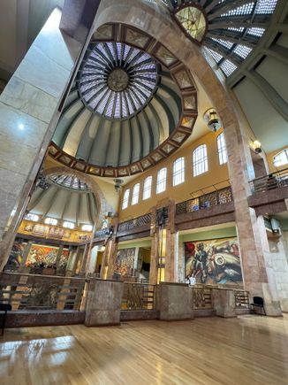 The beautiful interior of the Bella Arts building.