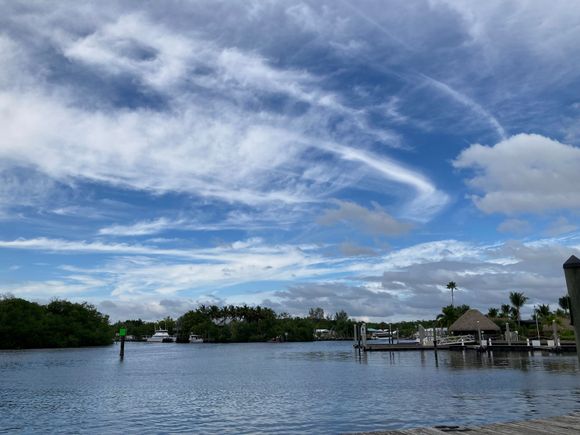 View from City Seafood - i liked the sky.